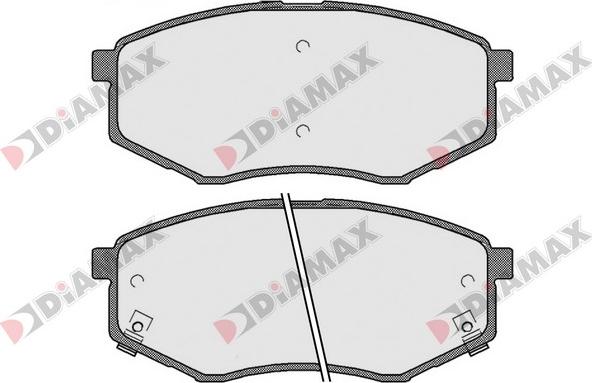 Diamax N09611 - Тормозные колодки, дисковые, комплект autodnr.net