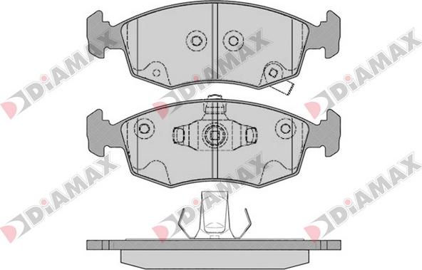 Diamax N09615 - Тормозные колодки, дисковые, комплект autodnr.net