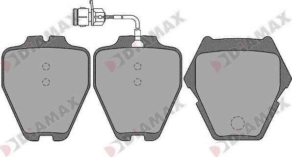 Diamax N09616 - Тормозные колодки, дисковые, комплект autodnr.net