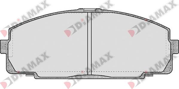 Diamax N09627 - Тормозные колодки, дисковые, комплект autodnr.net