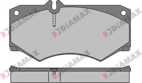 Diamax N09633 - Тормозные колодки, дисковые, комплект autodnr.net