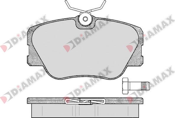 Diamax N09634 - Тормозные колодки, дисковые, комплект autodnr.net