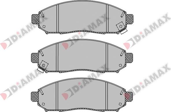 Diamax N09643 - Тормозные колодки, дисковые, комплект autodnr.net