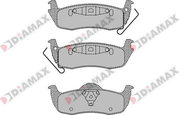 Diamax N09646 - Тормозные колодки, дисковые, комплект autodnr.net