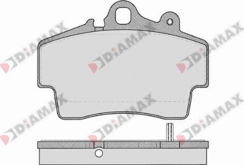 Diamax N09651 - Тормозные колодки, дисковые, комплект autodnr.net