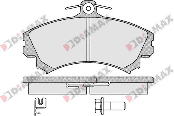 Diamax N09654 - Тормозные колодки, дисковые, комплект autodnr.net