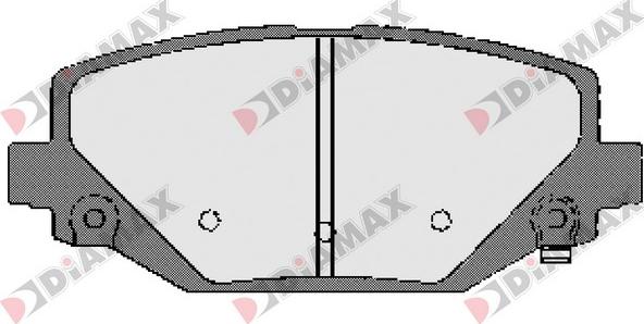 Diamax N09659 - Тормозные колодки, дисковые, комплект autodnr.net