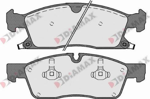 Diamax N09661 - Тормозные колодки, дисковые, комплект autodnr.net