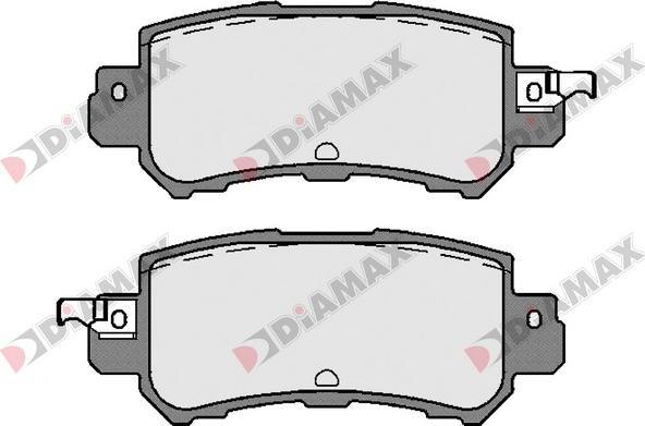 Diamax N09663 - Тормозные колодки, дисковые, комплект autodnr.net