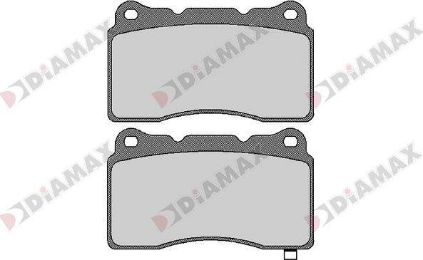 Diamax N09673 - Тормозные колодки, дисковые, комплект autodnr.net