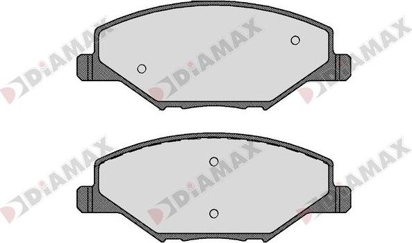 Diamax N09681 - Тормозные колодки, дисковые, комплект autodnr.net