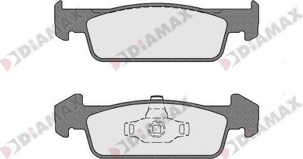 Diamax N09682 - Тормозные колодки, дисковые, комплект autodnr.net