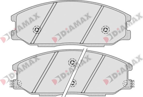 Diamax N09695 - Тормозные колодки, дисковые, комплект autodnr.net