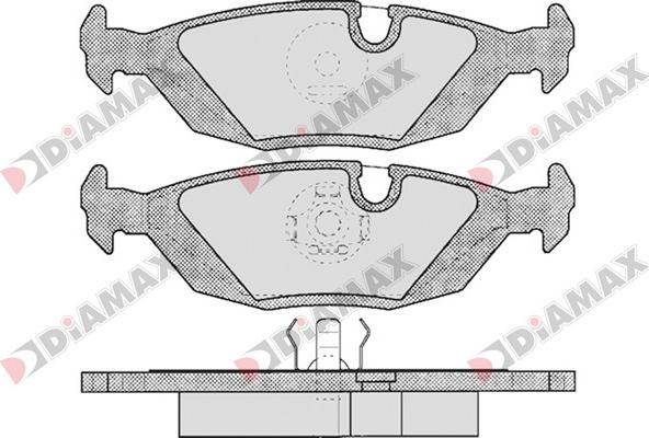 Diamax N09721 - Тормозные колодки, дисковые, комплект autodnr.net