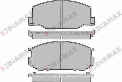 Diamax N09724 - Тормозные колодки, дисковые, комплект autodnr.net