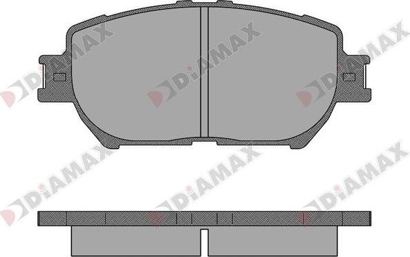 Diamax N09731 - Тормозные колодки, дисковые, комплект autodnr.net