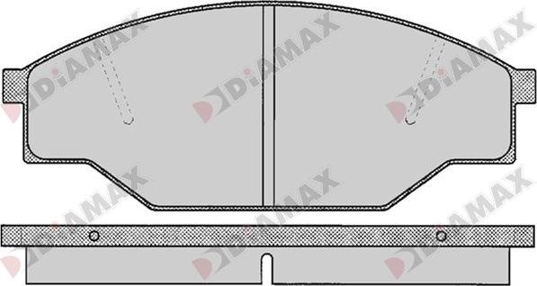 Diamax N09734 - Тормозные колодки, дисковые, комплект autodnr.net