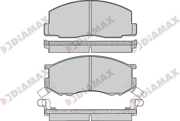 Diamax N09737 - Тормозные колодки, дисковые, комплект autodnr.net