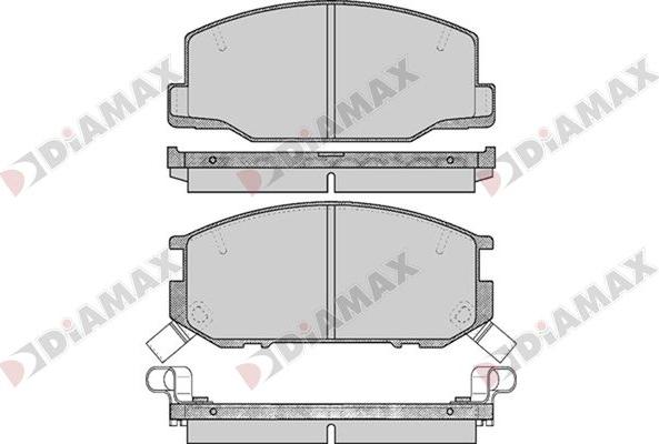 Diamax N09740 - Тормозные колодки, дисковые, комплект autodnr.net