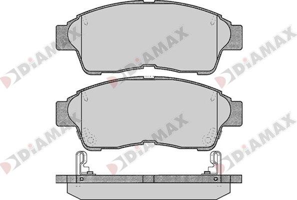 Diamax N09741 - Тормозные колодки, дисковые, комплект autodnr.net