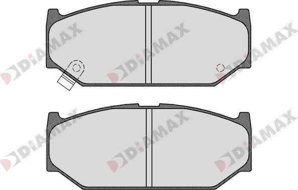 Diamax N09746 - Тормозные колодки, дисковые, комплект autodnr.net