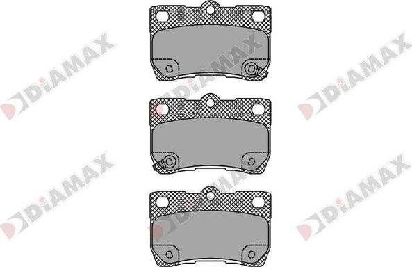 Diamax N09750 - Тормозные колодки, дисковые, комплект autodnr.net