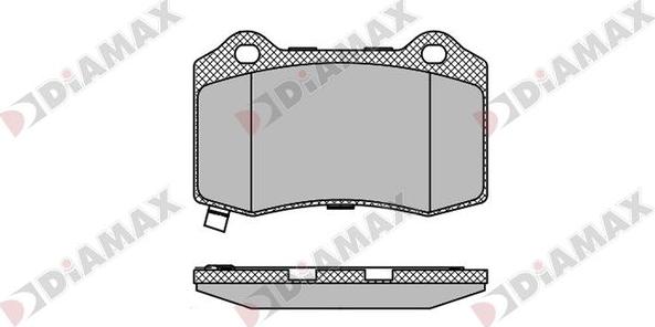 Diamax N09763 - Тормозные колодки, дисковые, комплект autodnr.net