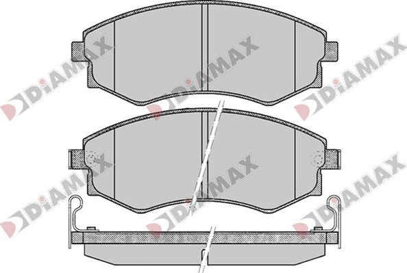 Diamax N09766 - Тормозные колодки, дисковые, комплект autodnr.net