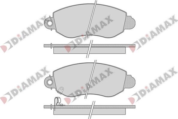 Diamax N09772 - Тормозные колодки, дисковые, комплект autodnr.net