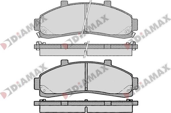 Diamax N09776 - Тормозные колодки, дисковые, комплект autodnr.net