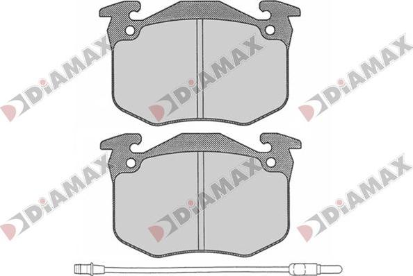 Diamax N09790 - Тормозные колодки, дисковые, комплект autodnr.net