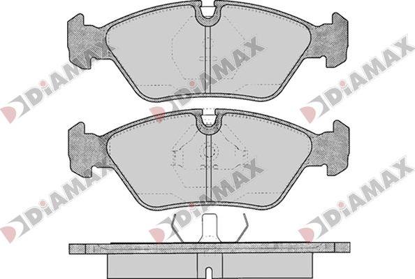 Diamax N09791 - Тормозные колодки, дисковые, комплект autodnr.net