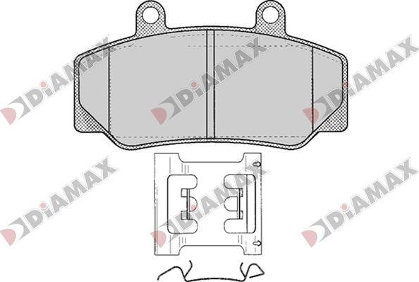 Diamax N09795 - Тормозные колодки, дисковые, комплект autodnr.net