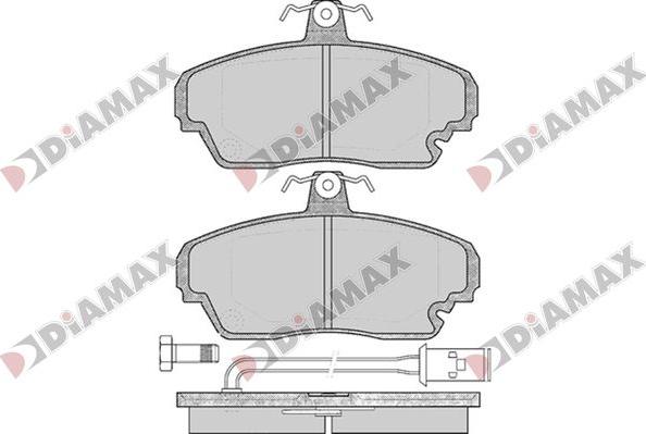 Diamax N09797 - Тормозные колодки, дисковые, комплект autodnr.net