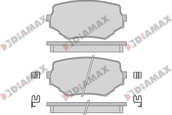 Diamax N09810 - Тормозные колодки, дисковые, комплект autodnr.net