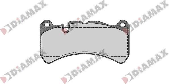 Diamax N09816 - Тормозные колодки, дисковые, комплект autodnr.net