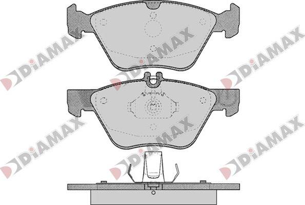 Diamax N09820 - Тормозные колодки, дисковые, комплект autodnr.net