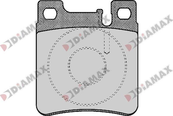 Diamax N09821 - Тормозные колодки, дисковые, комплект autodnr.net