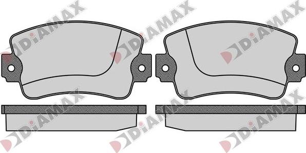 Diamax N09825 - Тормозные колодки, дисковые, комплект autodnr.net