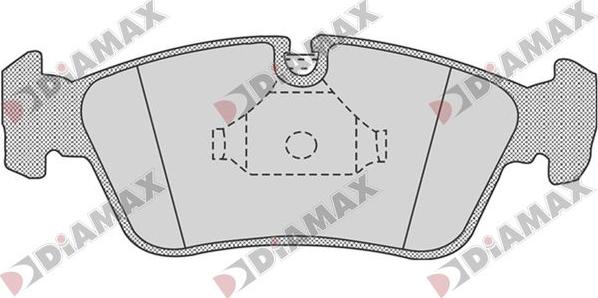 Diamax N09835 - Тормозные колодки, дисковые, комплект autodnr.net