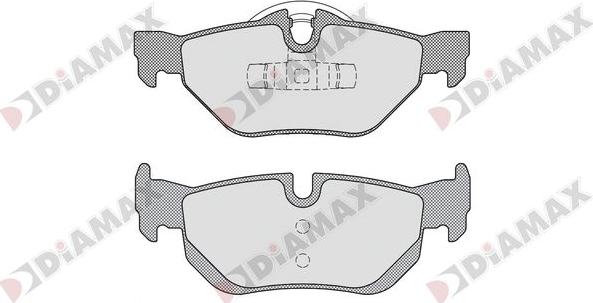 Diamax N09841 - Тормозные колодки, дисковые, комплект autodnr.net