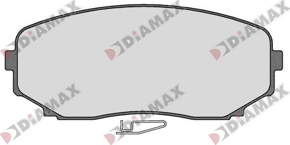 Diamax N09846 - Тормозные колодки, дисковые, комплект autodnr.net