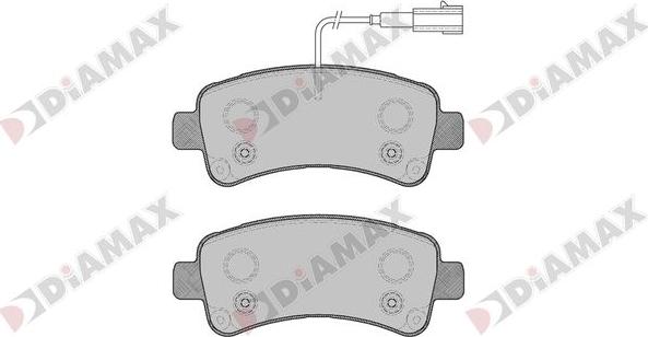 Diamax N09854 - Тормозные колодки, дисковые, комплект autodnr.net