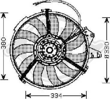 Diederichs 1005001 - Вентилятор, охолодження двигуна autocars.com.ua