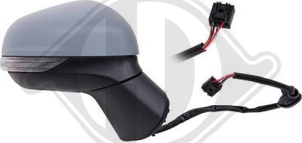 Diederichs 1432124 - Зовнішнє дзеркало autocars.com.ua