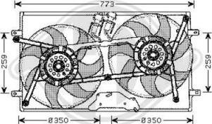 Diederichs 2270101 - Вентилятор, охолодження двигуна autocars.com.ua