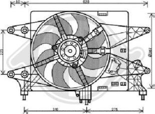 Diederichs 3485115 - Вентилятор, охолодження двигуна autocars.com.ua