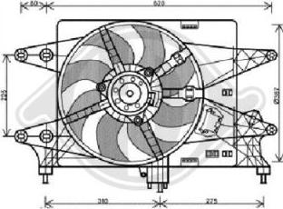Diederichs 3485118 - Вентилятор, охолодження двигуна autocars.com.ua