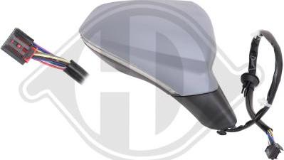 Diederichs 7434224 - Зовнішнє дзеркало autocars.com.ua