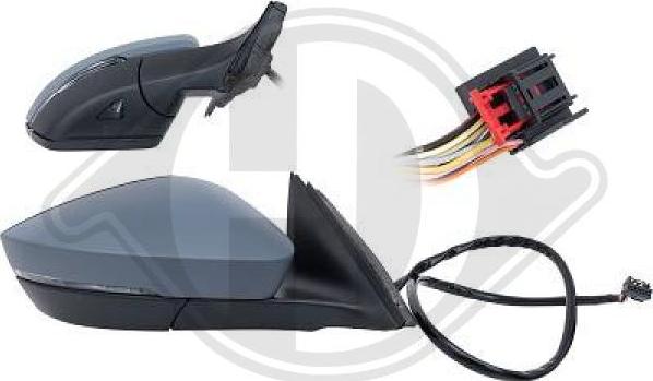 Diederichs 7842324 - Зовнішнє дзеркало autocars.com.ua